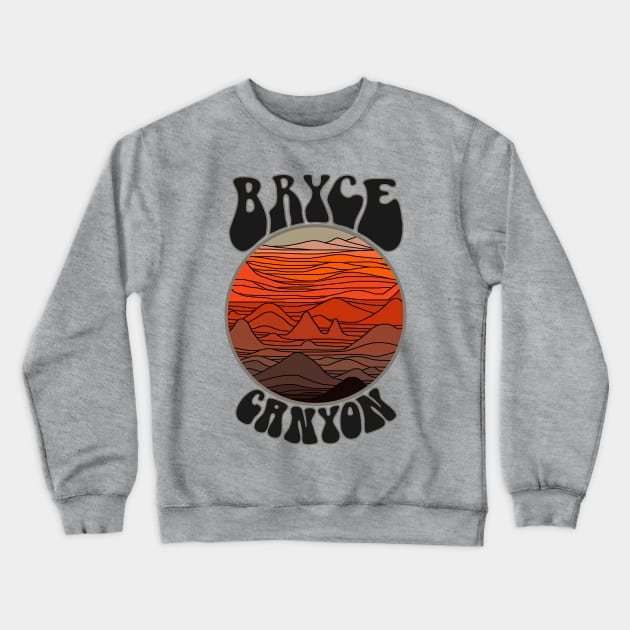 Retro Bryce Canyon Crewneck Sweatshirt by darklordpug